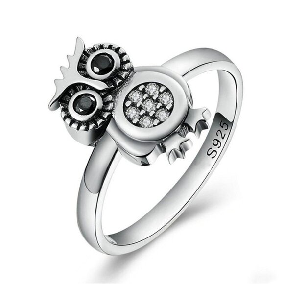 🎁 925 Silver Plated 3A CZ Cute Ring for Men Women, FB16FA1042 - Picture 1 of 6